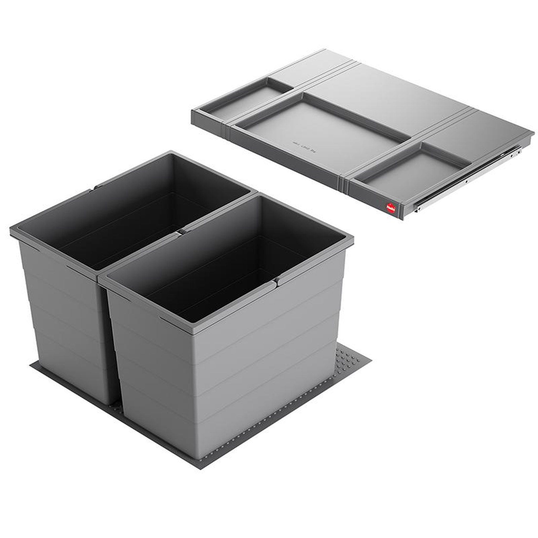 HAILO Poubelle de cuisine encastrable as allegro s350 2x28l hailo