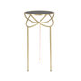 Voir la diapositive 2 : Paris Prix Table d'Appoint Design  Ring  80cm Noir & Or