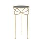 Voir la diapositive 2 : Paris Prix Table d'Appoint Design  Ring  80cm Noir & Or