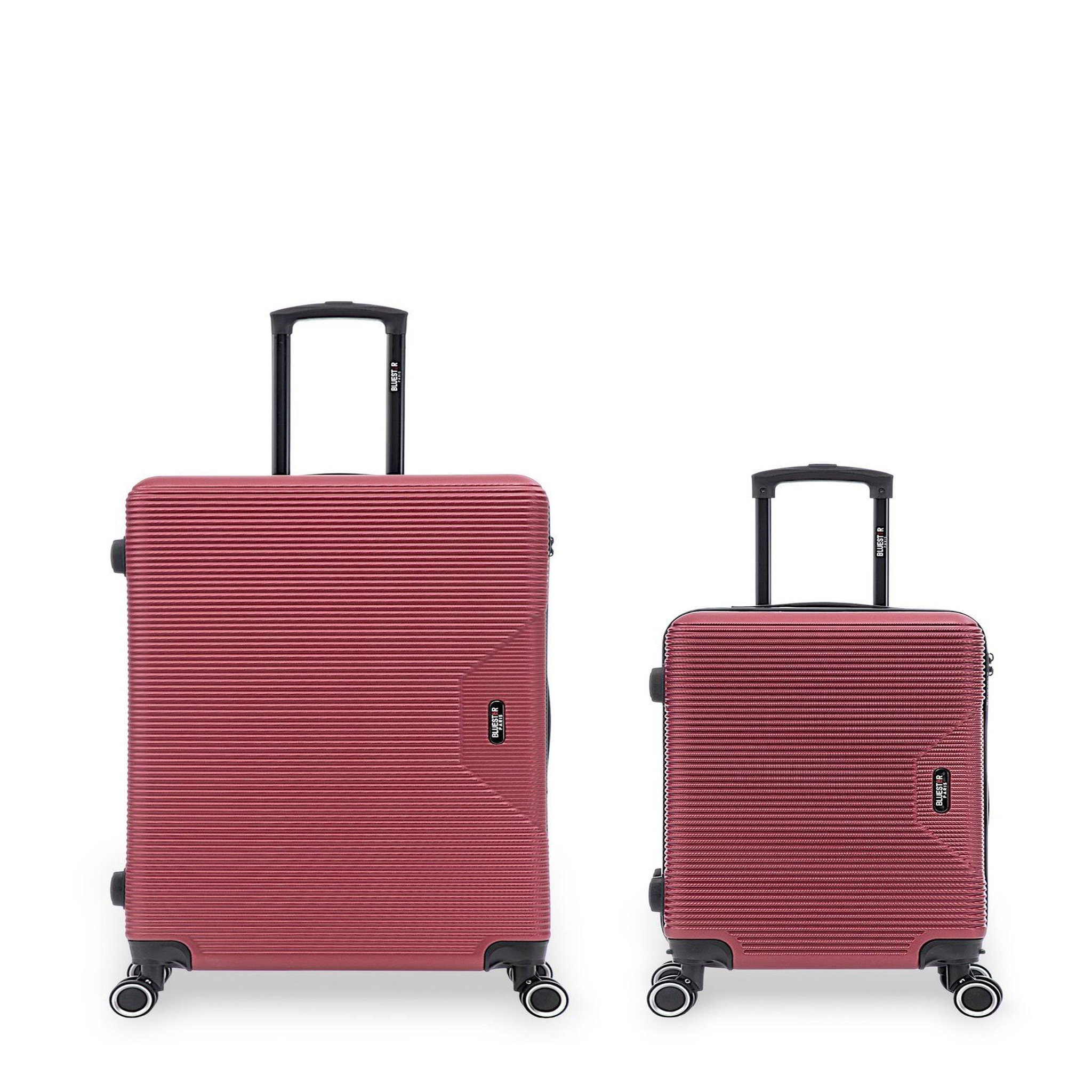 BLUESTAR Lot de 2 Valises Rigides Grand Format et Cabine WAGRAM