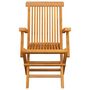 Voir la diapositive 3 : VIDAXL Chaises de jardin lot de 3 Bois de teck massif
