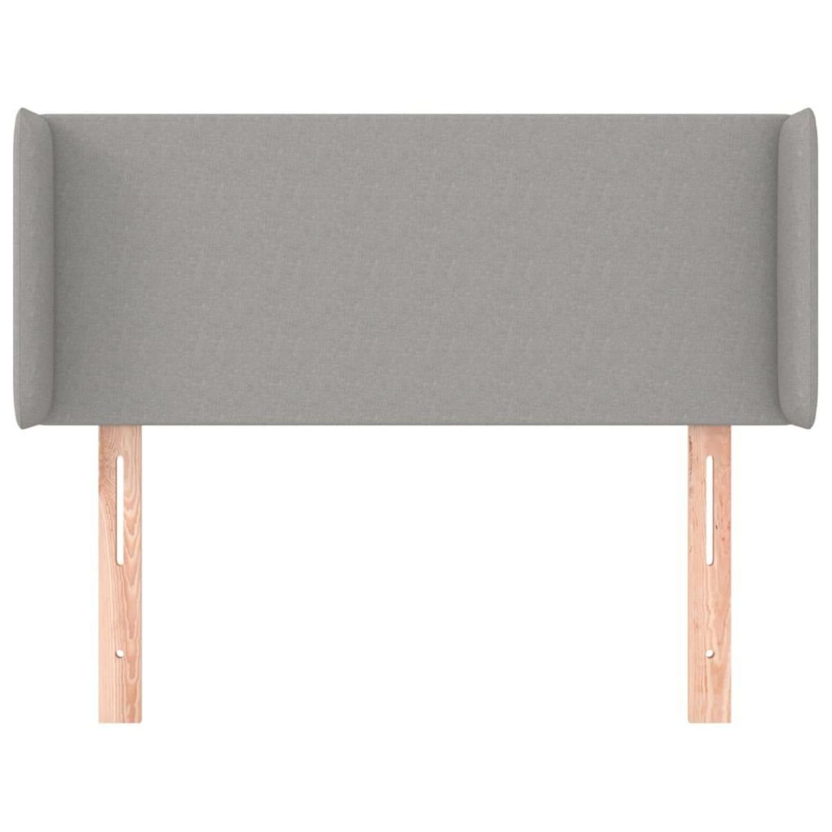 VIDAXL Tete de lit avec oreilles Gris clair 83x16x78/88 cm Tissu