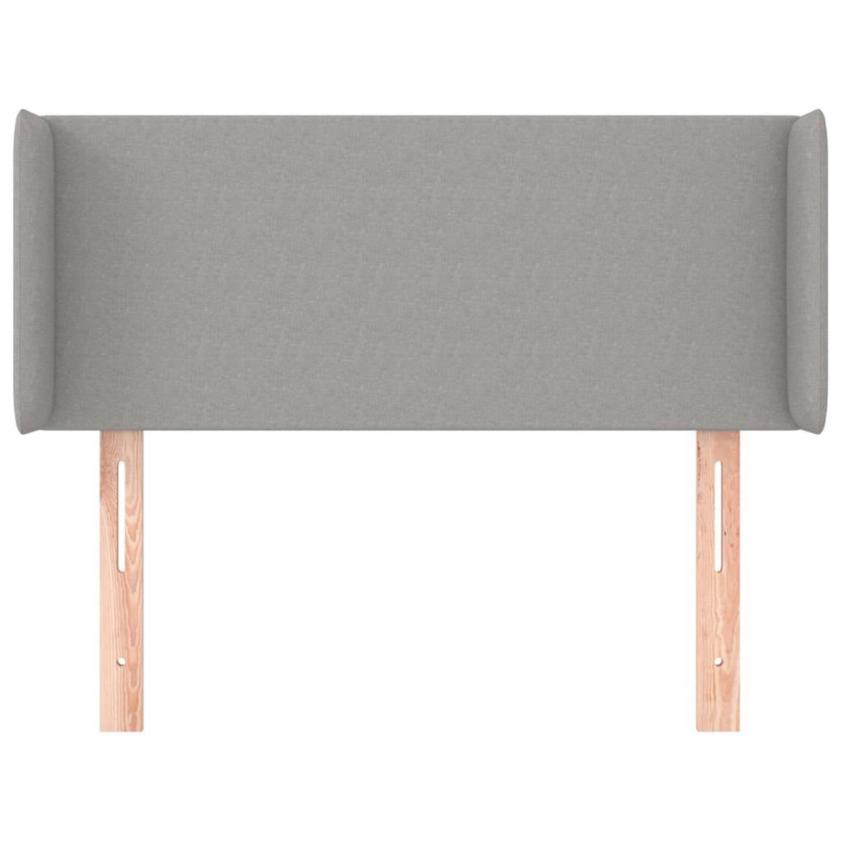 VIDAXL Tete de lit avec oreilles Gris clair 83x16x78/88 cm Tissu
