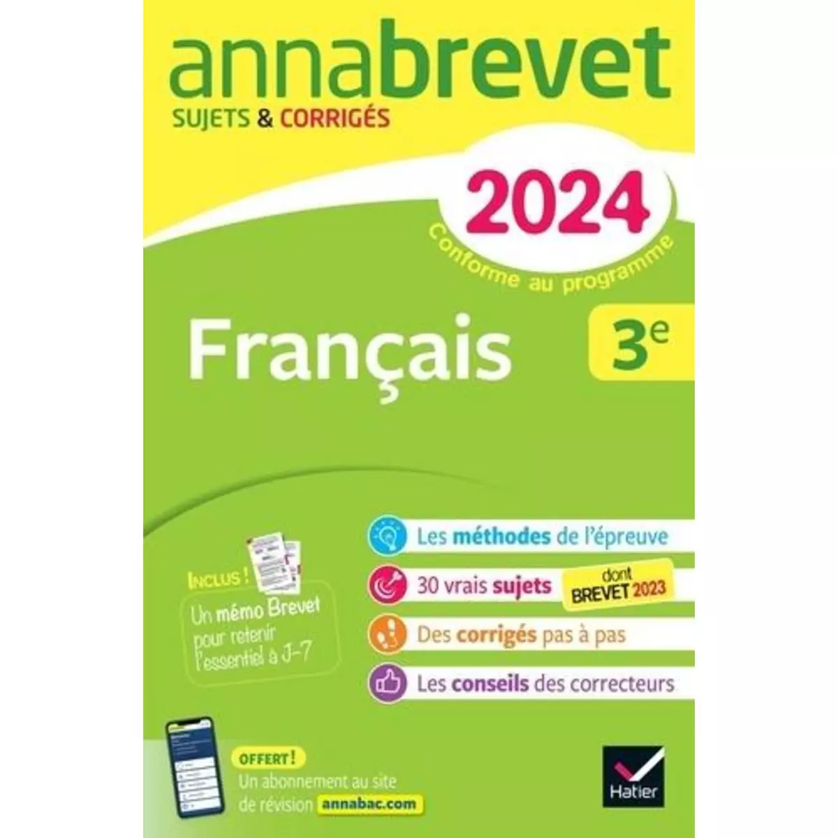  FRANCAIS 3E. SUJETS & CORRIGES, EDITION 2024, Formond Christine