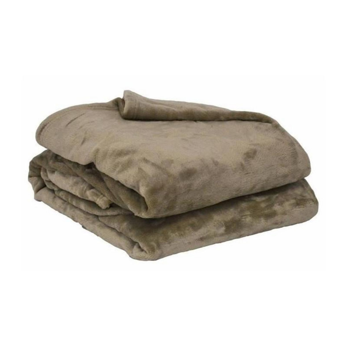 POYET MOTTE Plaid microflanelle 130x170 cm taupe