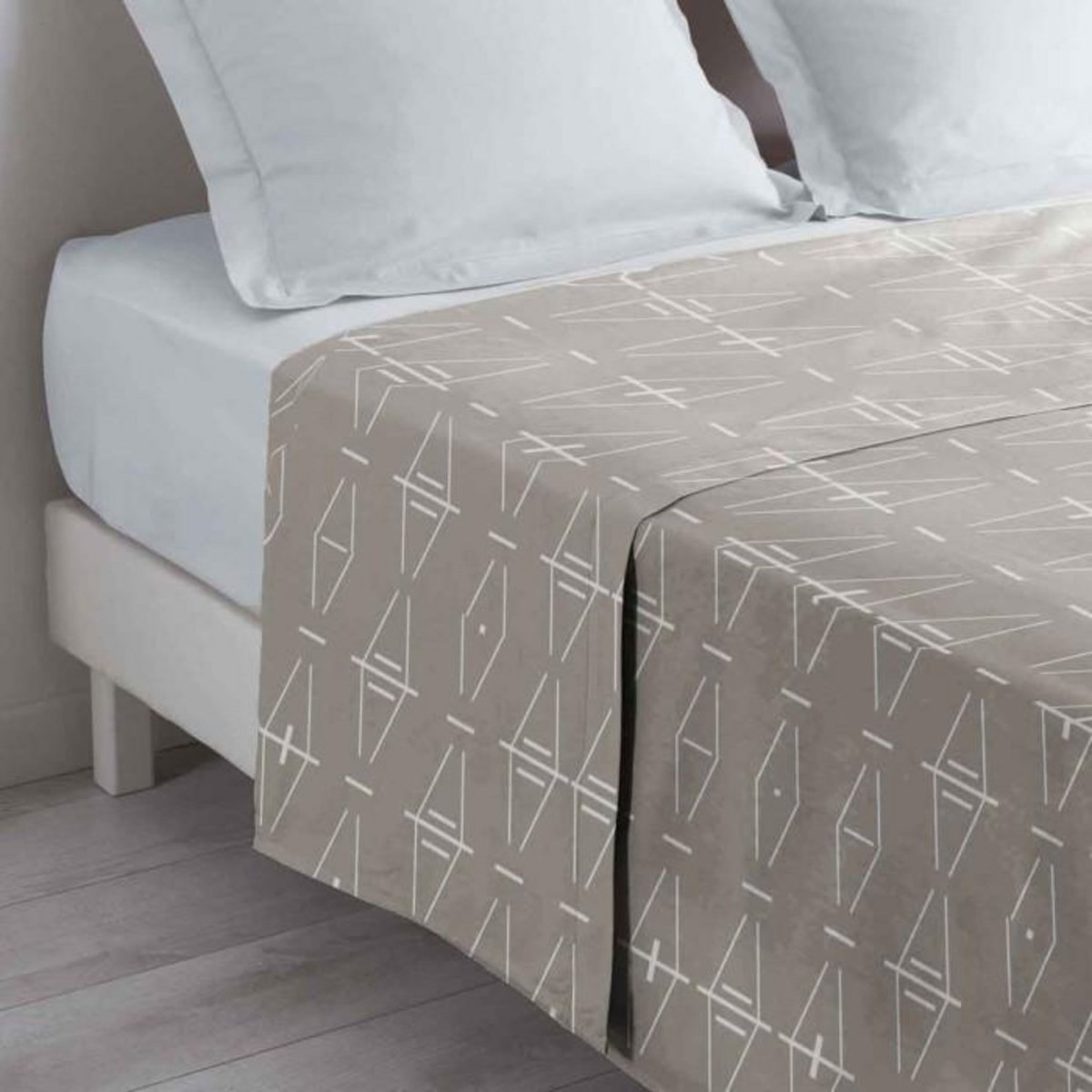 Paris Prix Drap Plat en Coton  Aristide  240x300cm Naturel