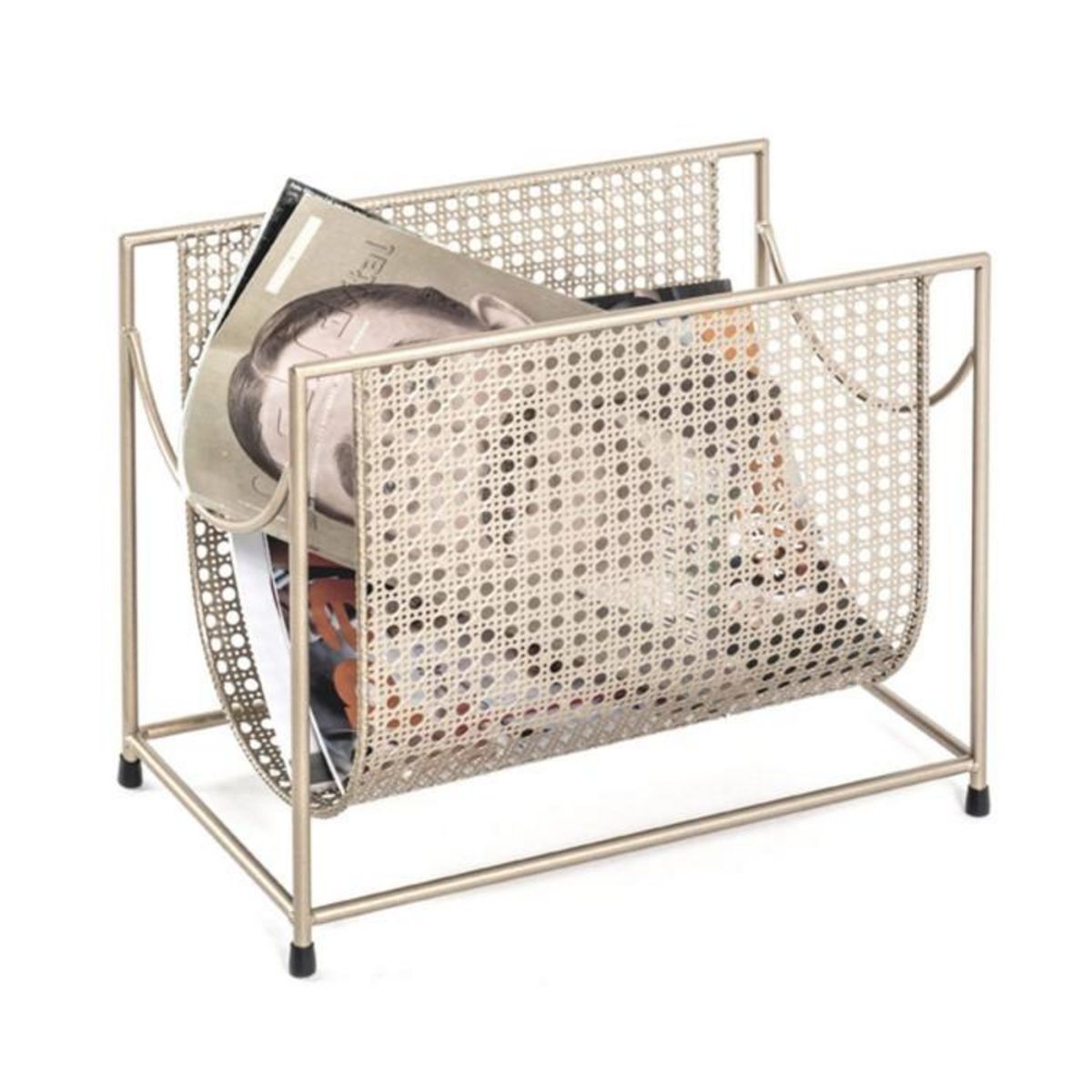 Paris Prix Porte-Revues en Acier  Laqué  37cm Or