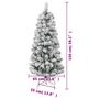 Voir la diapositive 6 : VIDAXL Sapin de Noël artificiel a charnieres avec neige floquee 150 cm