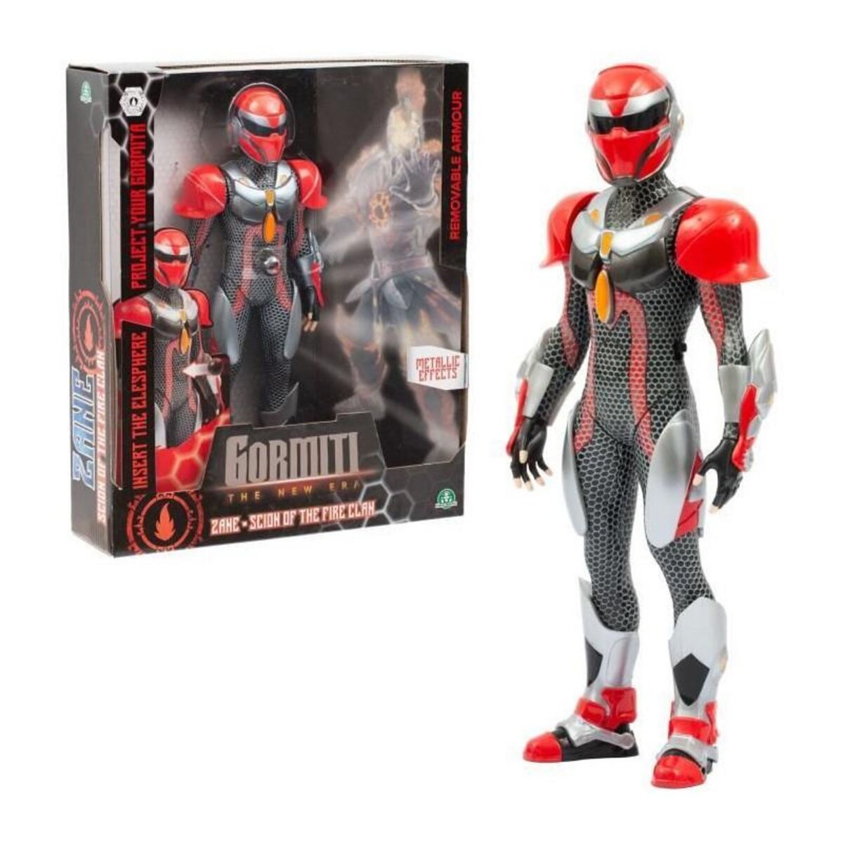 GENERIQUE Figurine articulée - GORMITI - Scion avec projecteur Eau - Carter - 27 cm - a partir de 4 ans - GRV051