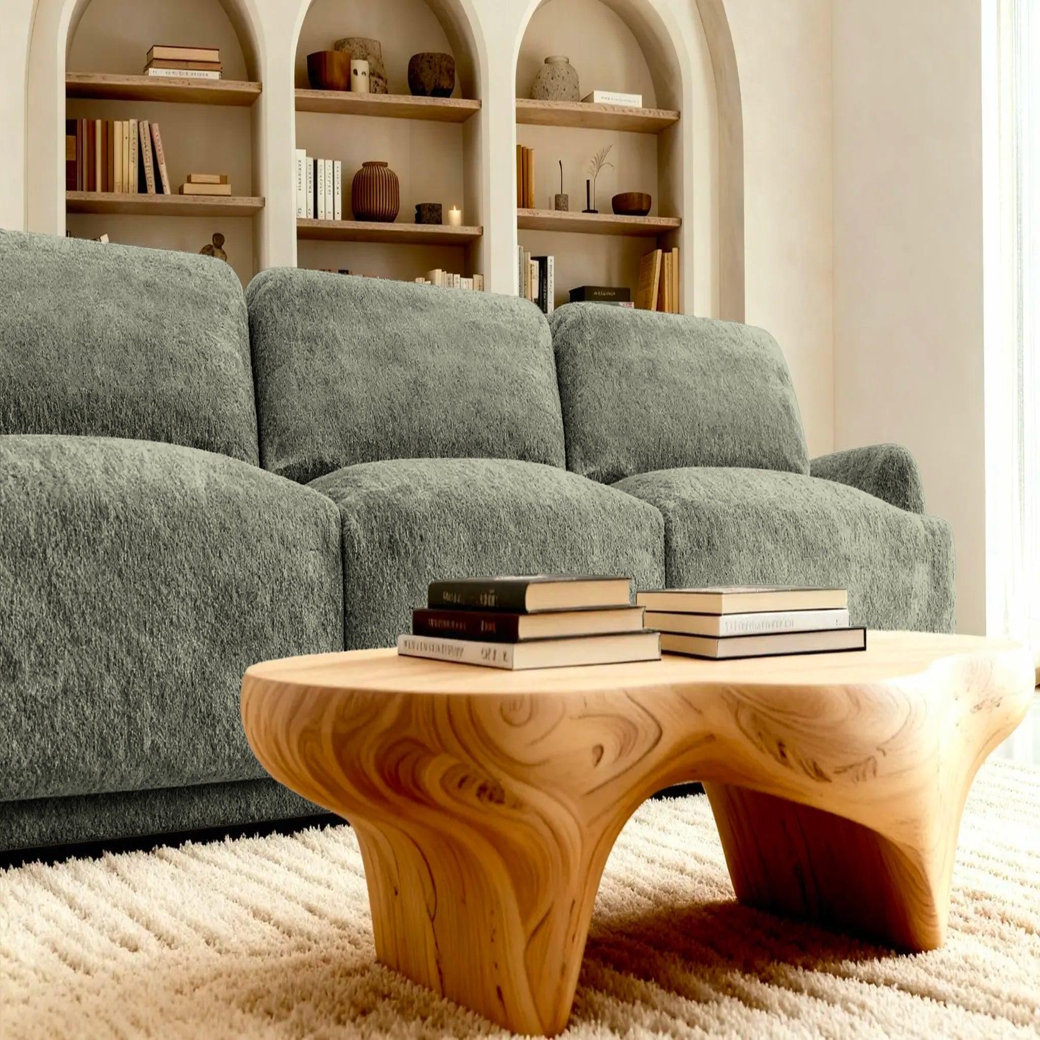 Voir la diapositive 4 : CASANOVA PARIS Rosalie - canapé droit tissu chenille 3 places