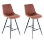 Voir la diapositive 1 : Paris Prix Lot de 2 Tabourets de Bar  Frances  107cm Marron