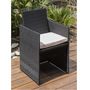 Voir la diapositive 5 : DCB GARDEN Salon de jardin 4 personnes aluminium noir MIAMI 