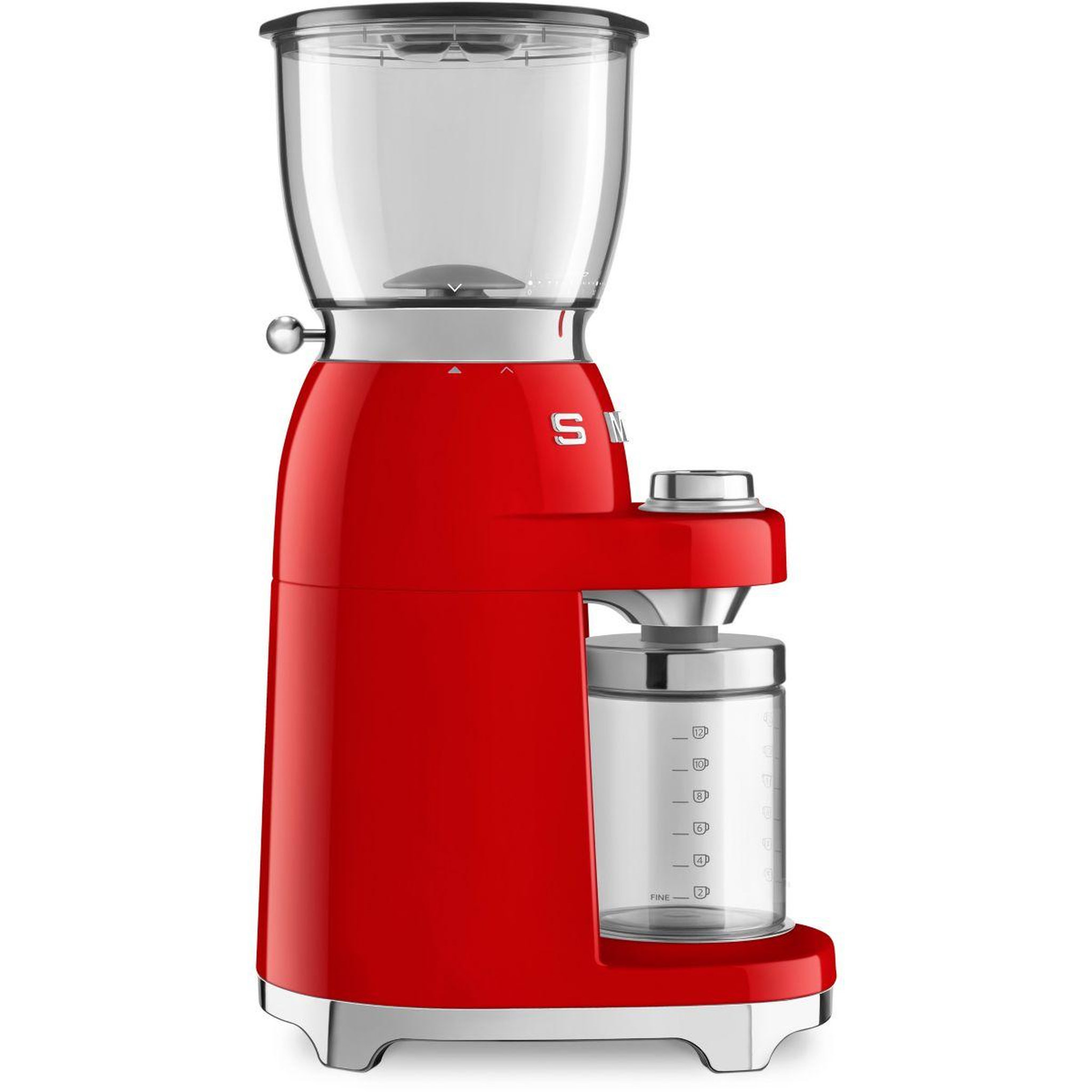 Voir la diapositive 3 : SMEG Moulin à café CGF01RDEU Rouge