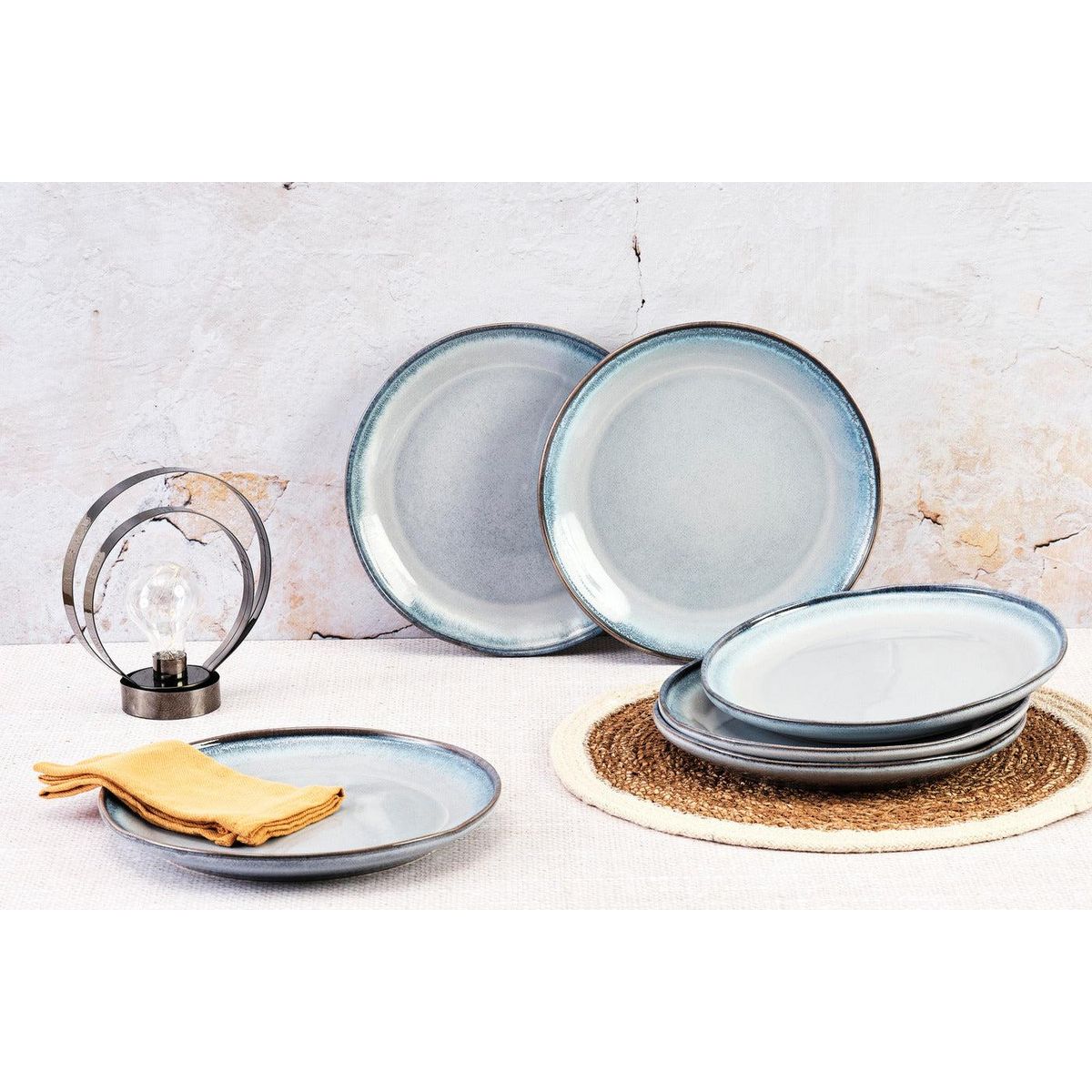 BJORN Assiette GENESIS Ø27cm - 6 pièces - Mer