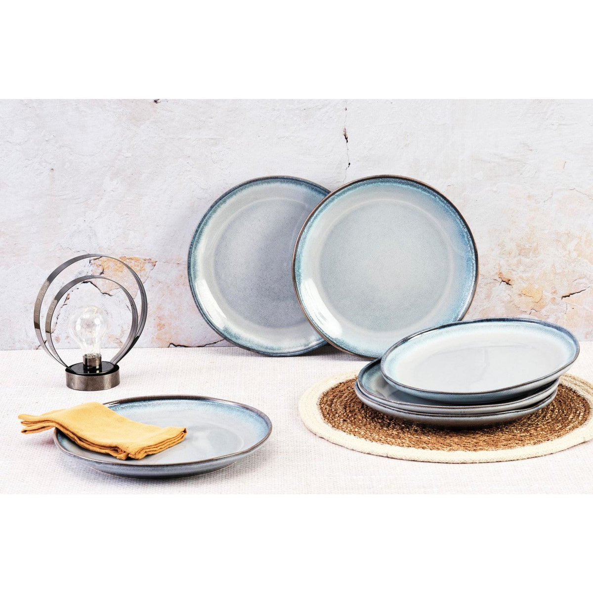 BJORN Assiette GENESIS Ø27cm - 6 pièces - Mer