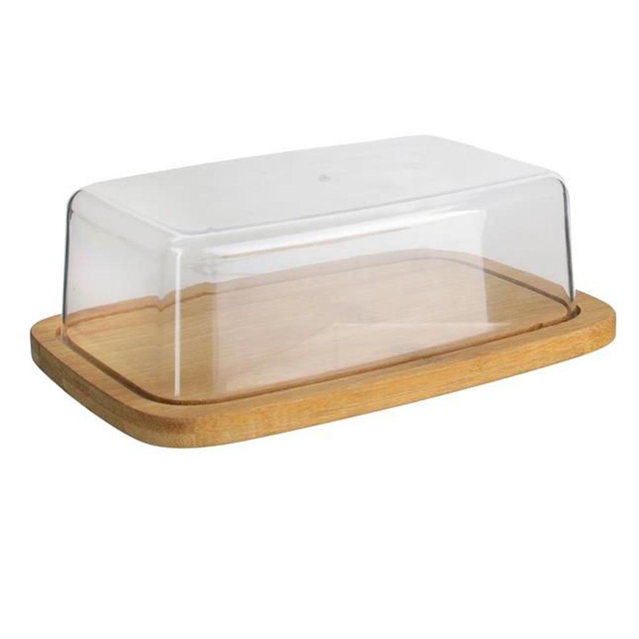 COOK CONCEPT Beurrier Déco  Bambou  20cm Transparent & Naturel