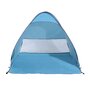 OUTSUNNY Abri de plage tente de plage pliable pop-up automatique instantané protection UV fenêtre arrière grand tapis de sol bleu ciel