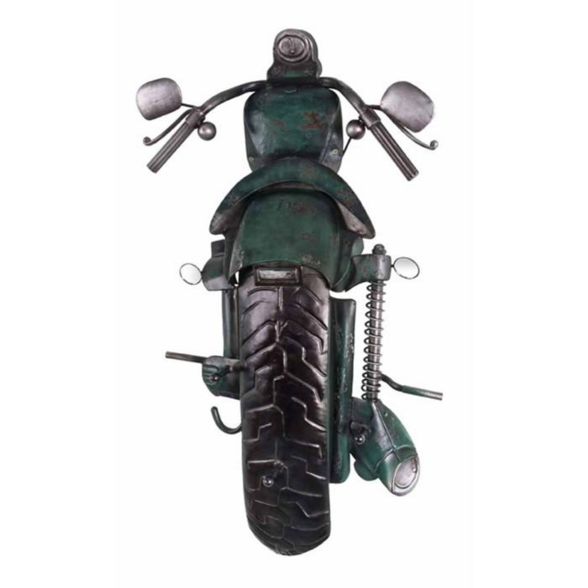 Paris Prix Patère Murale Vintage  Motard  75cm Vert