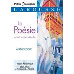 LA POESIE DU XIXEME AU XXIEME SIECLE. ANTHOLOGIE, Chemouny Muriel