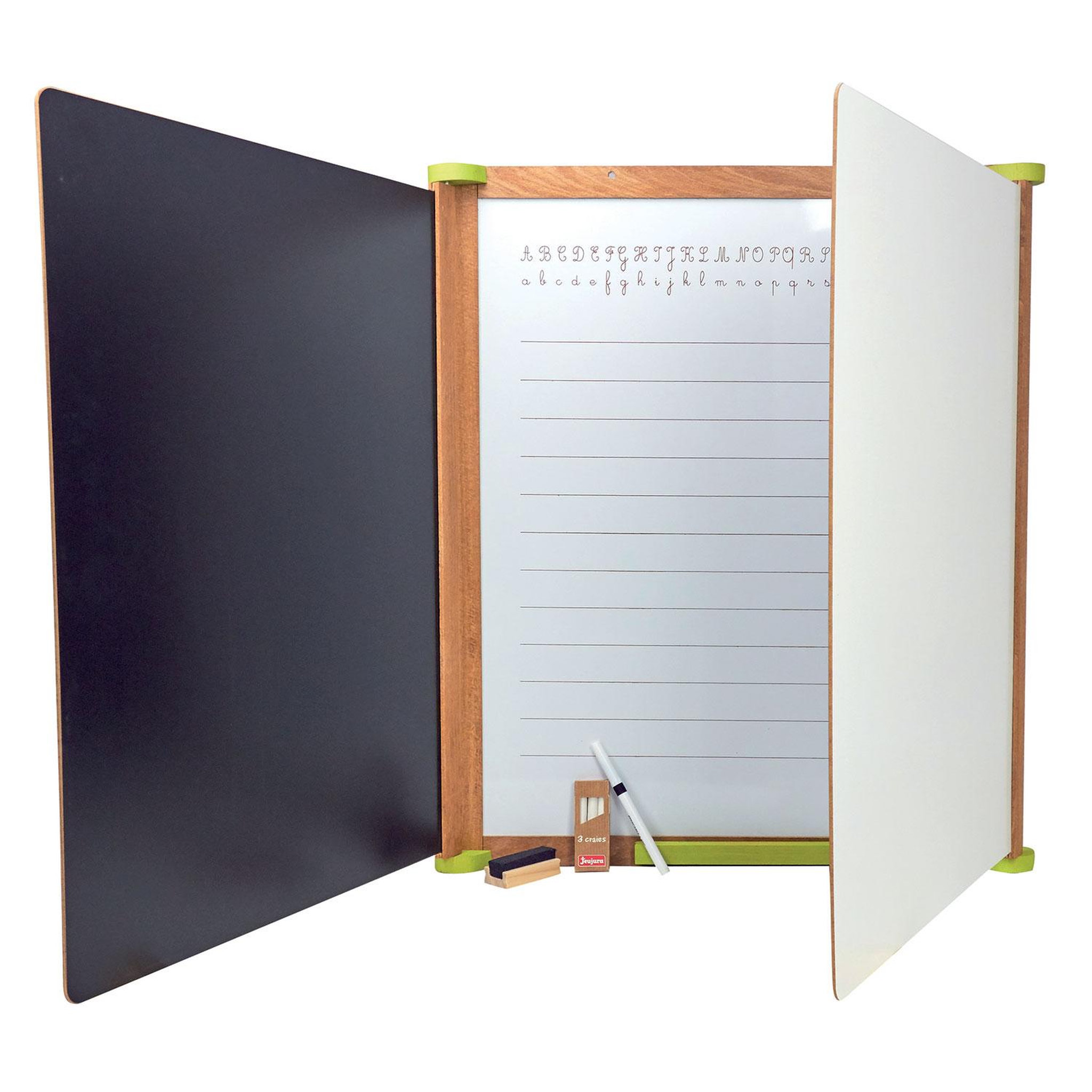 Voir la diapositive 2 : JeuJura Grand tableau triptyque en bois