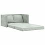 Voir la diapositive 2 : VIDAXL Canape-lit 2 en 1 gris clair 122x204x55 cm velours