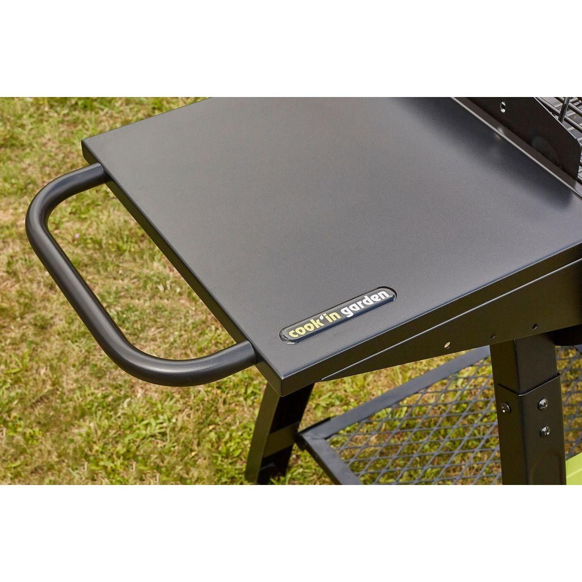 Cook'In Garden Barbecue charbon TONINO 50 noir sur chariot 50 cm