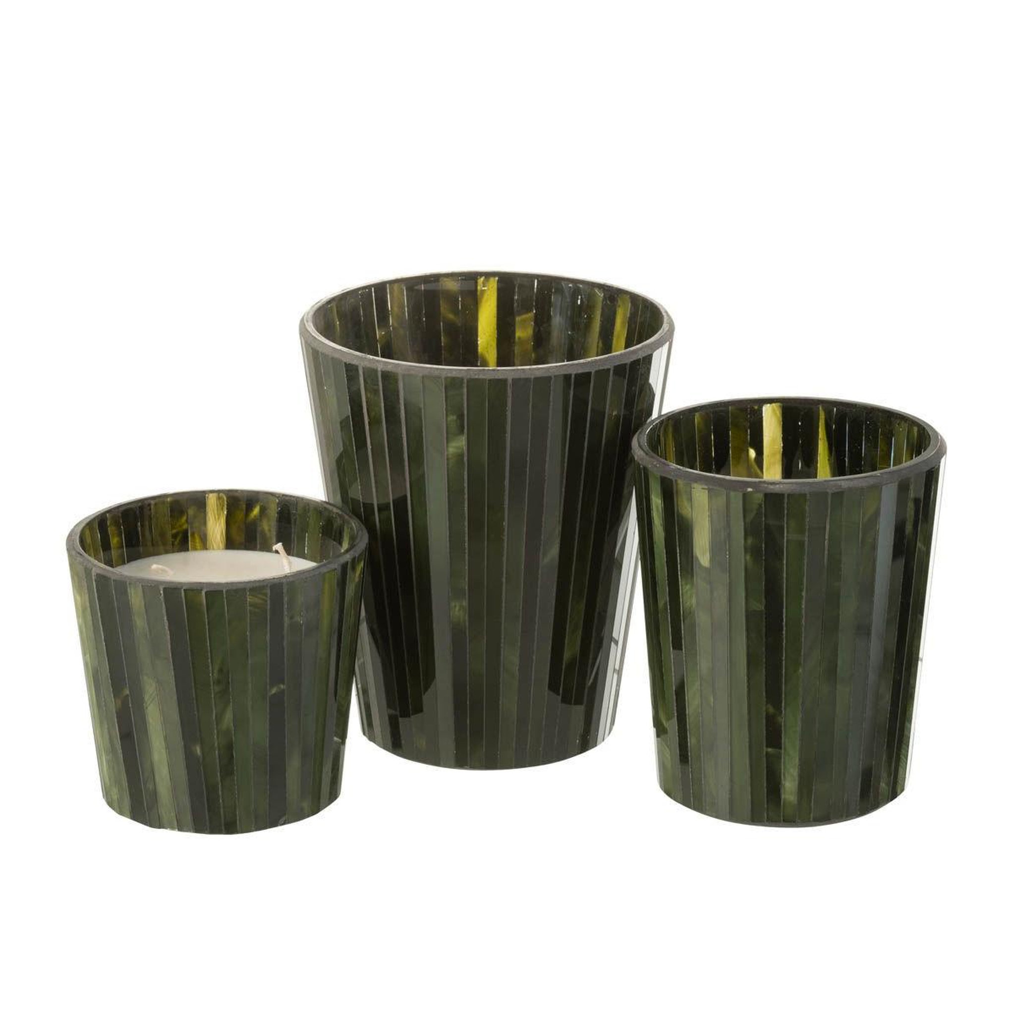 Voir la diapositive 5 : J-LINE Bougie parfumée  noa  11cm herbal serenity