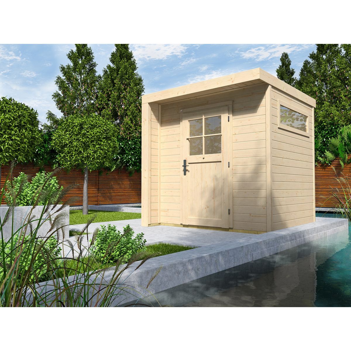 WEKA Abri de jardin bois - 4,11m²