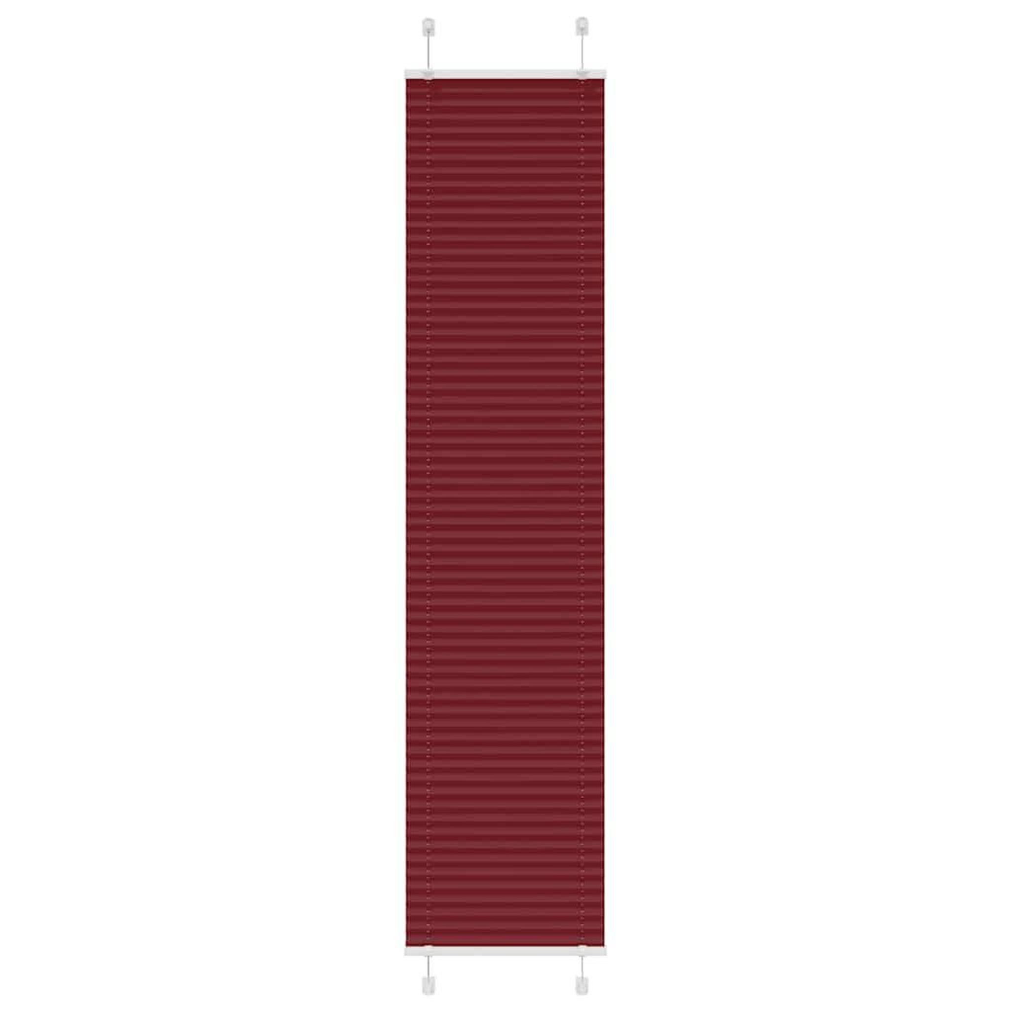 VIDAXL Store plisse rouge bordeaux 50x200 cm largeur du tissu 49,4 cm