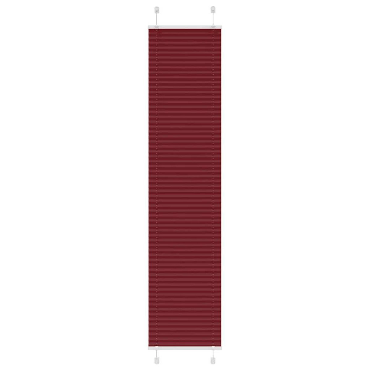 VIDAXL Store plisse rouge bordeaux 50x200 cm largeur du tissu 49,4 cm