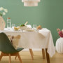 Voir la diapositive 3 : ATMOSPHERA Nappe Brodé en Coton  Joy  150x250cm Blanc