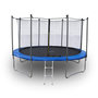 Voir la diapositive 1 : JUMP4FUN Trampoline pour enfant 14Ft ø427cm avec coussin de protection Bleu, Echelle et Filet de sécurité