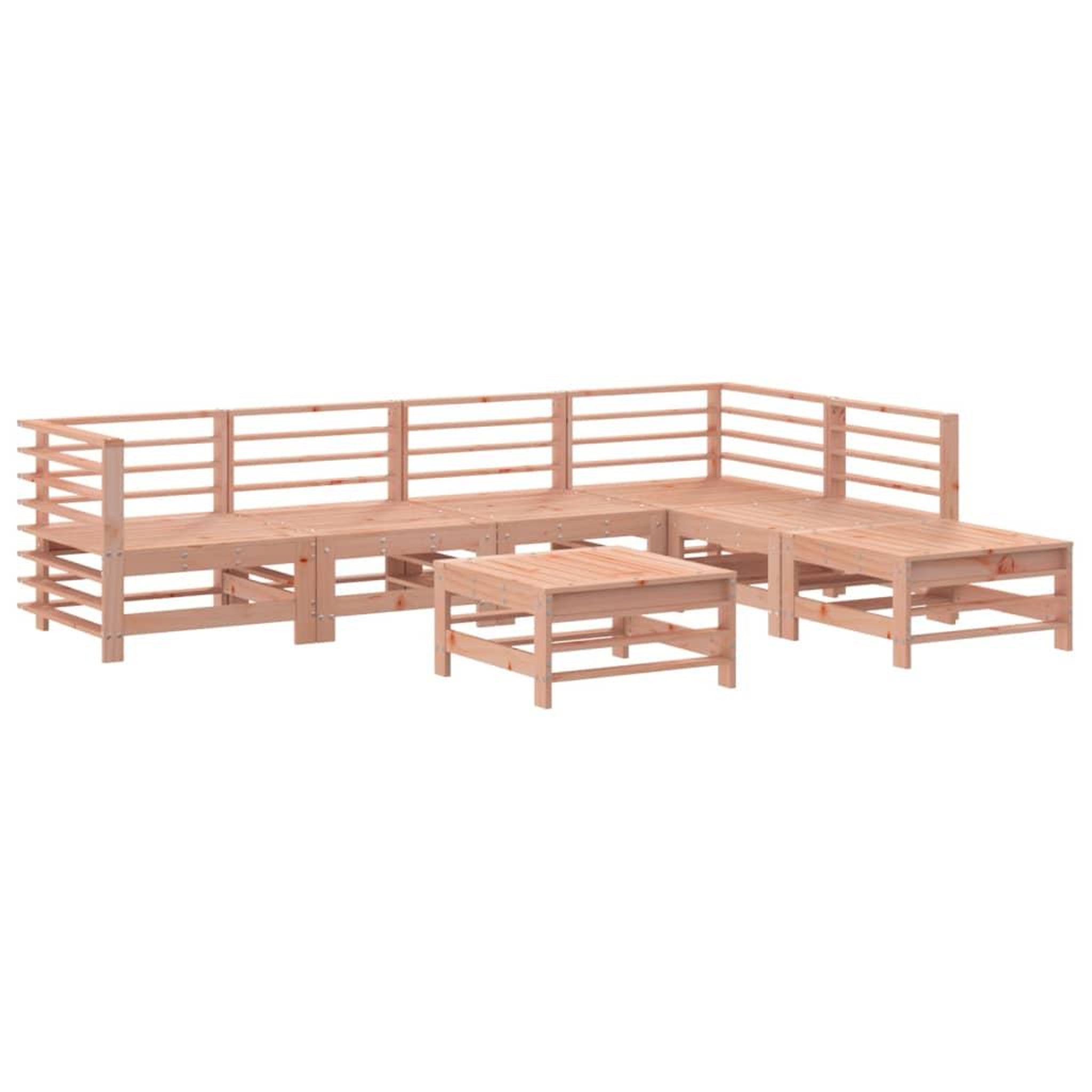 Voir la diapositive 2 : VIDAXL Salon de jardin 7 pcs bois massif douglas