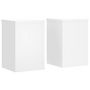Voir la diapositive 2 : VIDAXL Supports pour plantes 2 pcs blanc 20x20x30 cm bois d'ingenierie