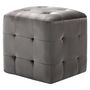 Voir la diapositive 2 : VIDAXL 2 pcs Tables de chevet Gris 30x30x30 cm Tissu velours