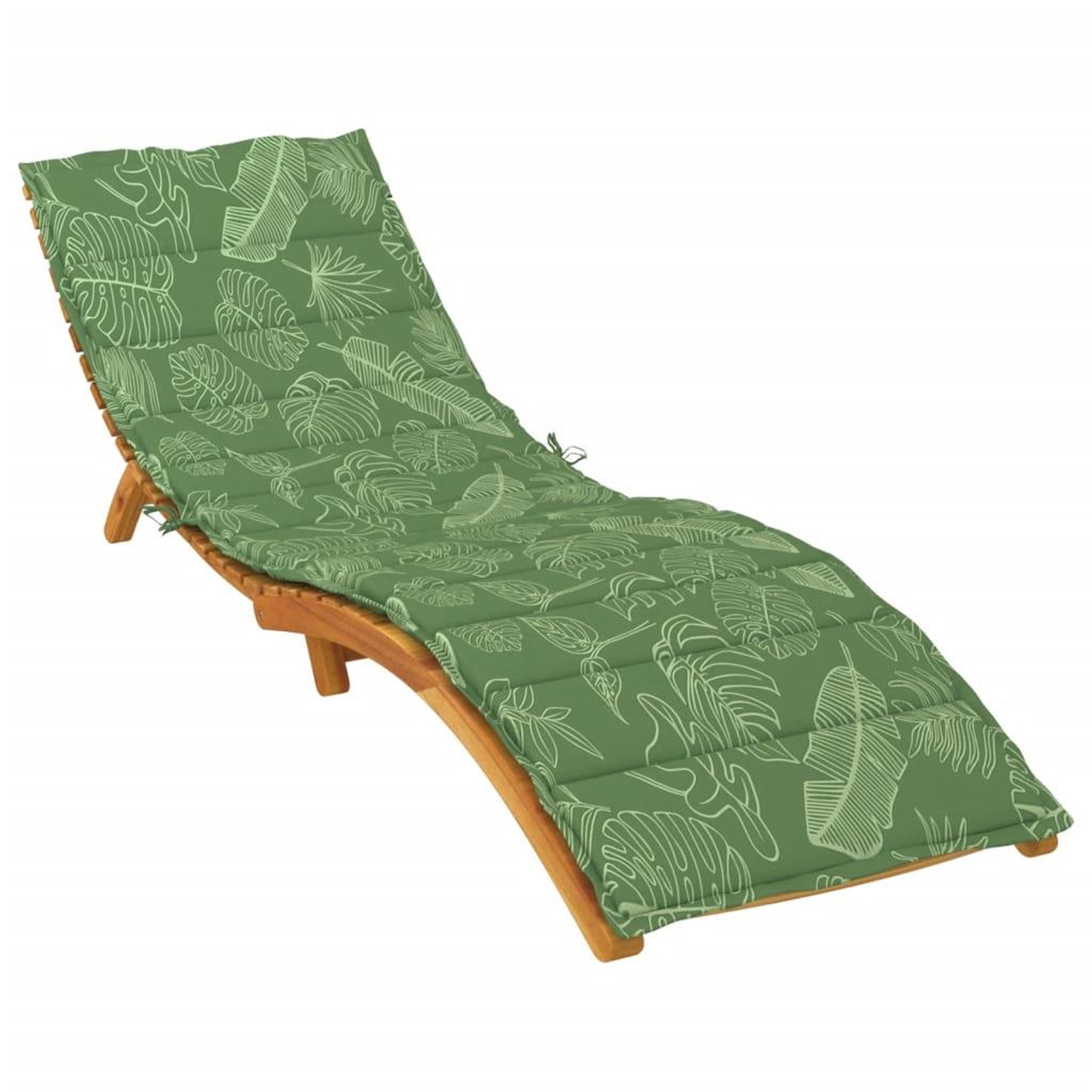 Voir la diapositive 3 : VIDAXL Coussin de chaise longue motif de feuilles tissu oxford