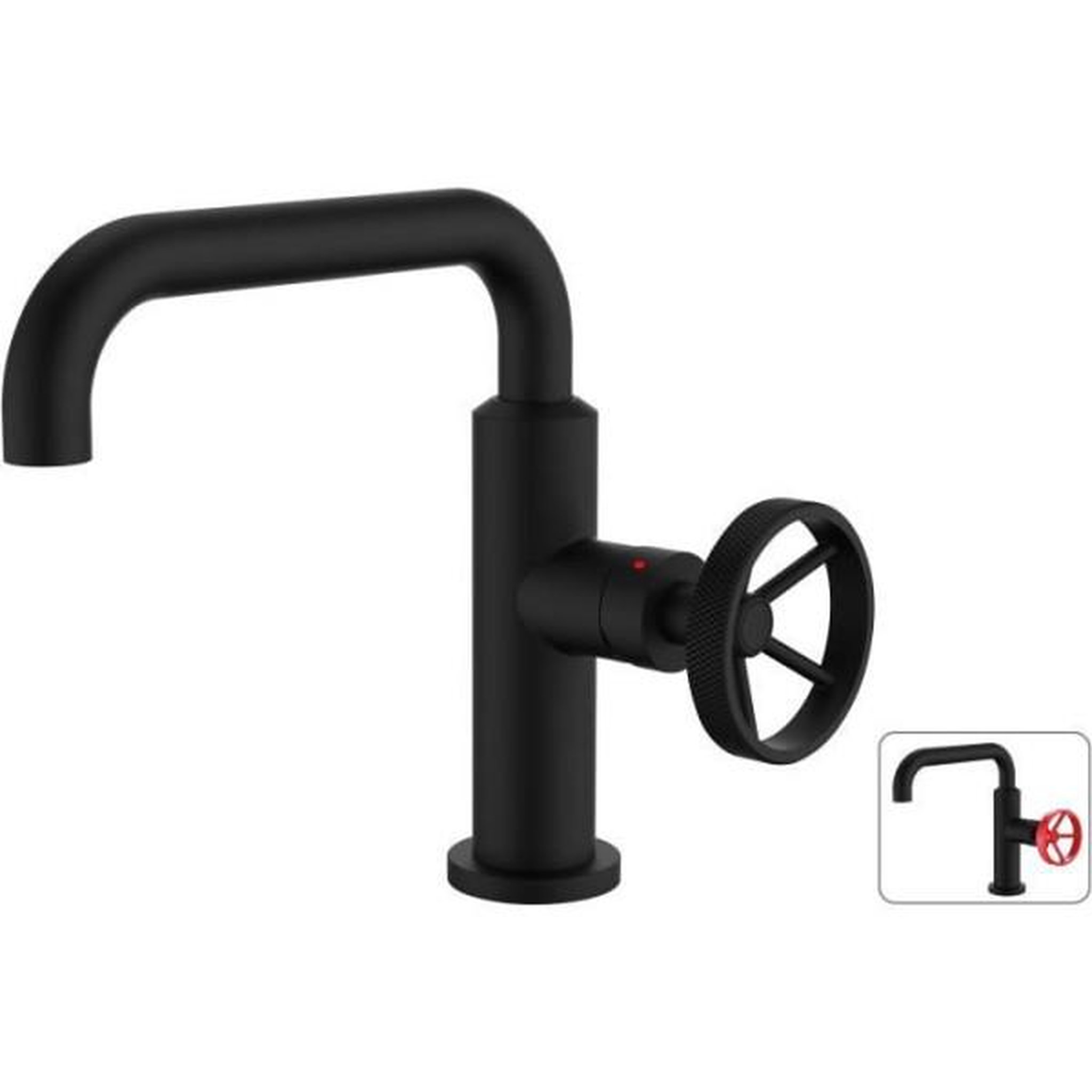 ROUSSEAU Mitigeur lavabo industriel rousseau - bec mobile - noir