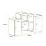 Voir la diapositive 2 : Paris Prix Meuble de Rangement Mural  Blox III  140cm Noir & Blanc