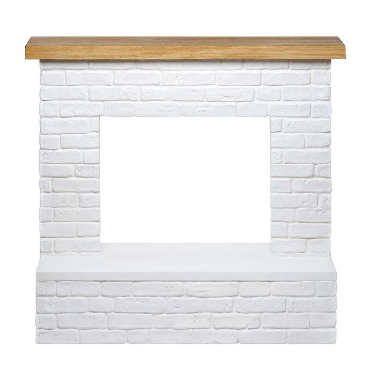 CENTRALE BRICO Habillage de cheminée – modèle ROLF – blanc – compatible PowerFlame, PowerFlame 2, ZenFlame et FreeFlame