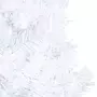 VIDAXL Arbre de Noël artificiel pre-eclaire et boules blanc 150 cm PVC