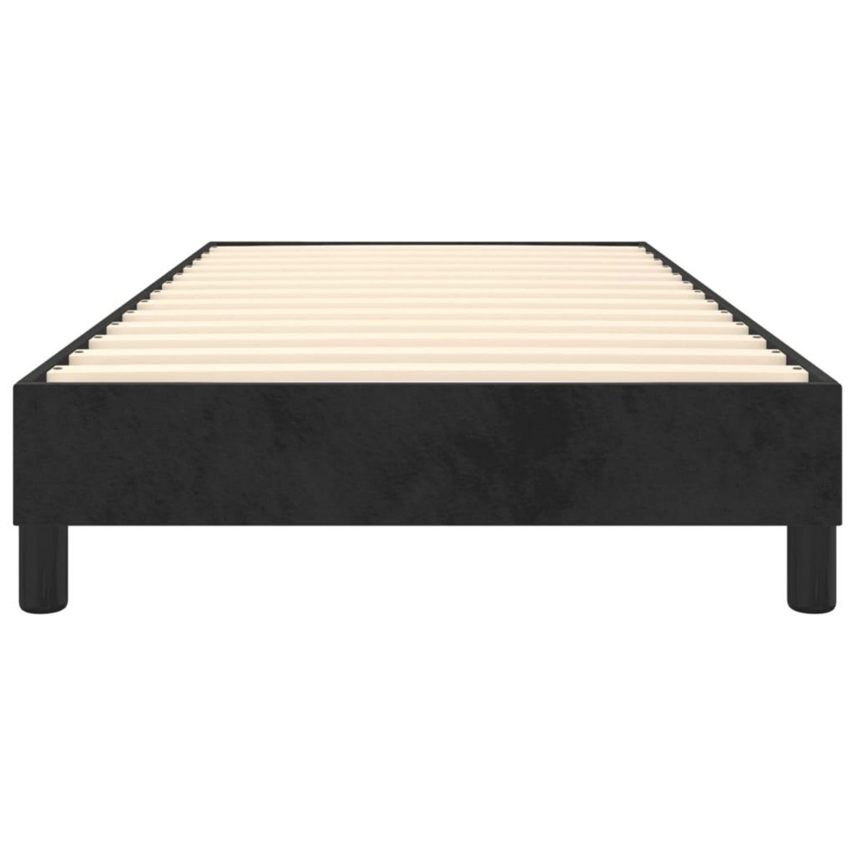 VIDAXL Cadre de lit sans matelas noir 90x190 cm velours