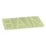 Voir la diapositive 1 : Paris Prix Tapis de Bain Microfibre  Relief  45x75cm Vert