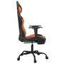 Voir la diapositive 5 : VIDAXL Chaise de jeu de massage et repose-pied Noir&Orange Similicuir