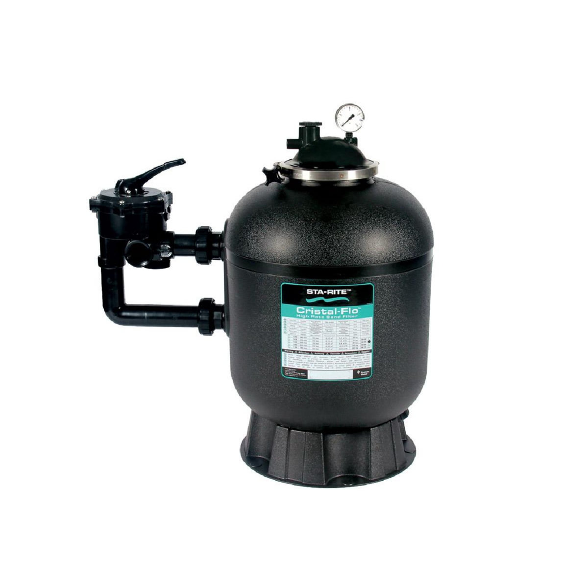 Pentair Filtre à sable Cristal Flo Side 14,2 m³/h - Sta-Rite