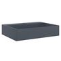 Voir la diapositive 2 : VIDAXL Vasque 50x38x11 cm fonte minerale/marbre anthracite