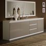 Voir la diapositive 2 : Buffet L220cm, 3 portes 3 tiroirs GENOVA, bicolore