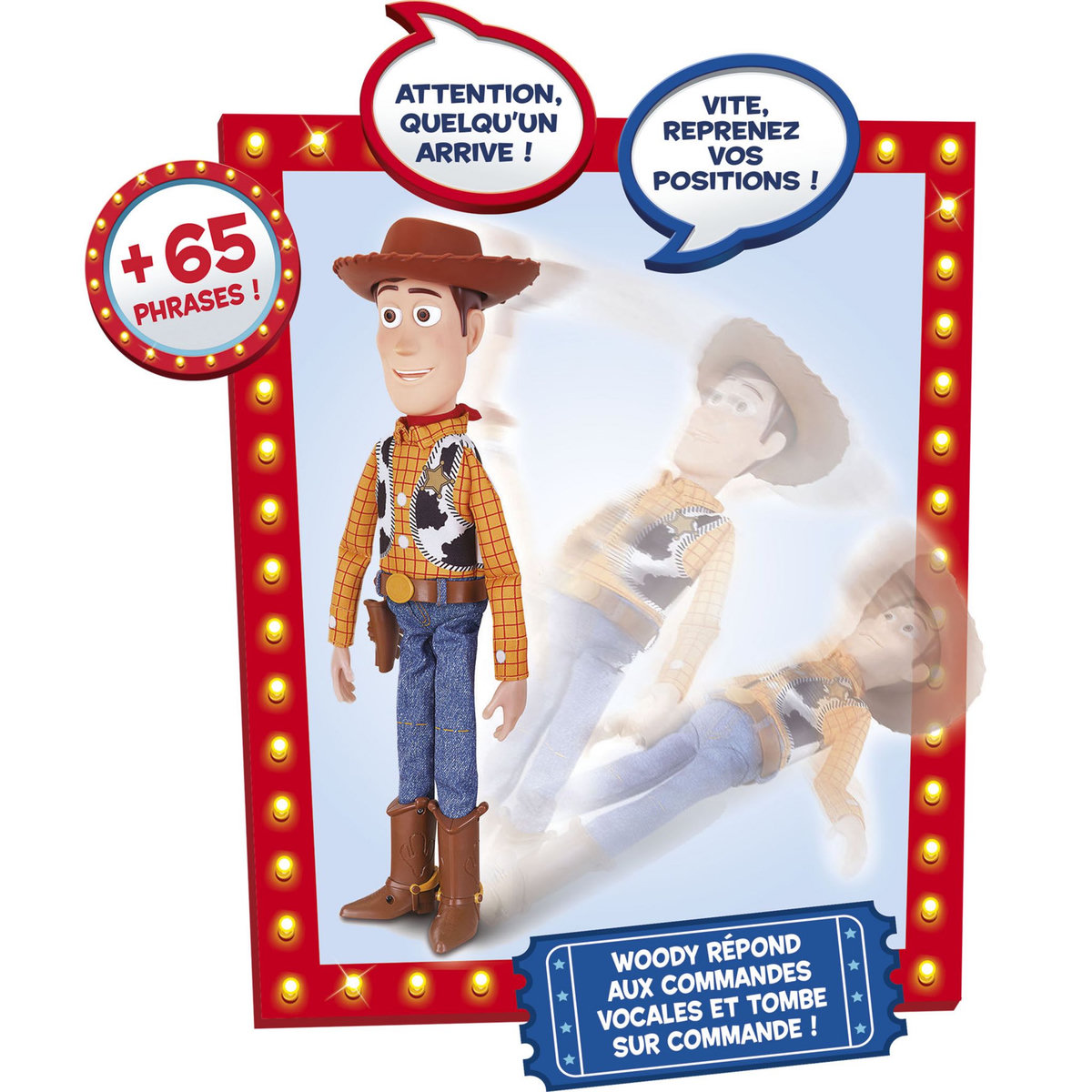 LANSAY Figurine interactive Woody 40 cm - Toy Story 4