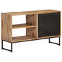 Voir la diapositive 3 : VIDAXL Meuble TV Bois de teck recycle 90 x 30 x 55 cm