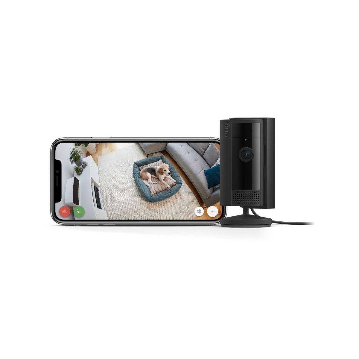 Ring Caméra de surveillance Wifi 2ème gen Indoor cam noire