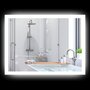 Voir la diapositive 1 : KLEANKIN Miroir mural lumineux LED de salle de bain - 70L x 50l cm - avec 3 couleurs, luminosité réglable interrupteur tactile système antibuée transparent